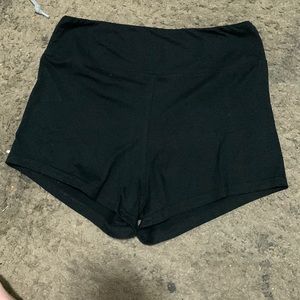 black booty shorts